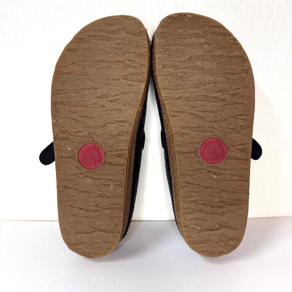 HAFLINGER GZB Felt Wool Clogs Women's 8.5/EU 39 Leather Buckle Comfort Granola - Picture 10 of 11